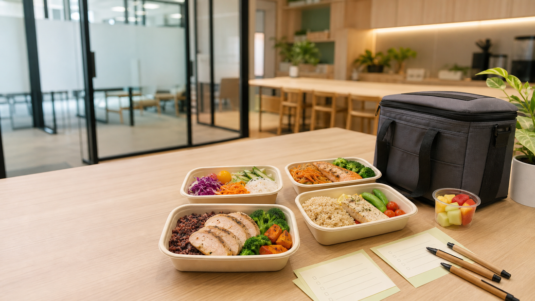 办公室员工分享 OKA-OKA 健康即食餐，适合员工福利健康餐主题