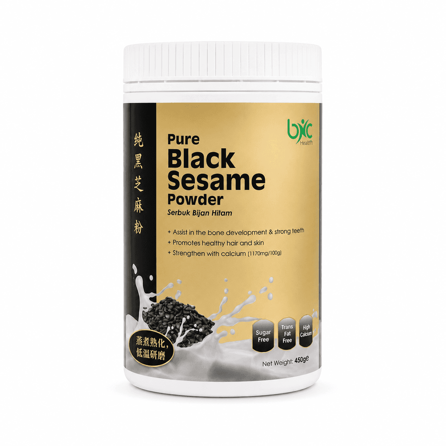 BNC 纯黑芝麻粉 
低温蒸制 · 破壁研磨 · 0添加